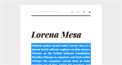 Desktop Screenshot of lorenamesa.com