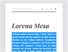 Tablet Screenshot of lorenamesa.com